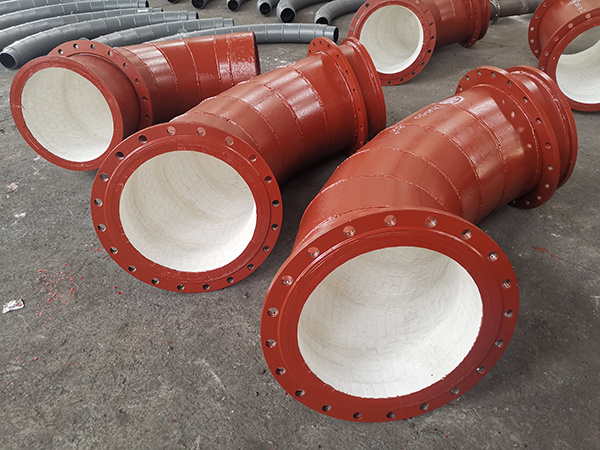 DN400礦漿尾礦輸送陶瓷管