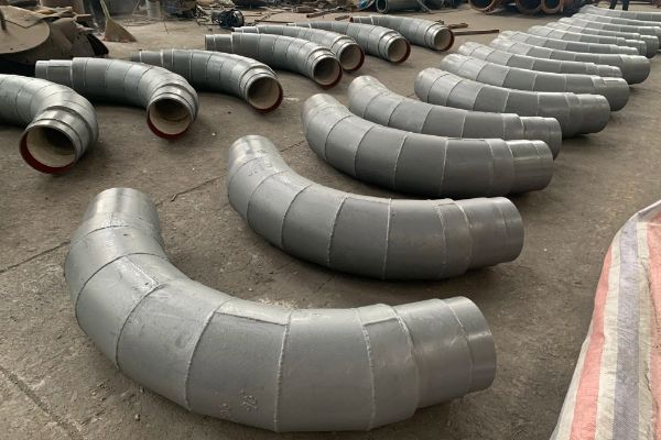 除塵灰件90°內襯陶瓷耐磨彎頭